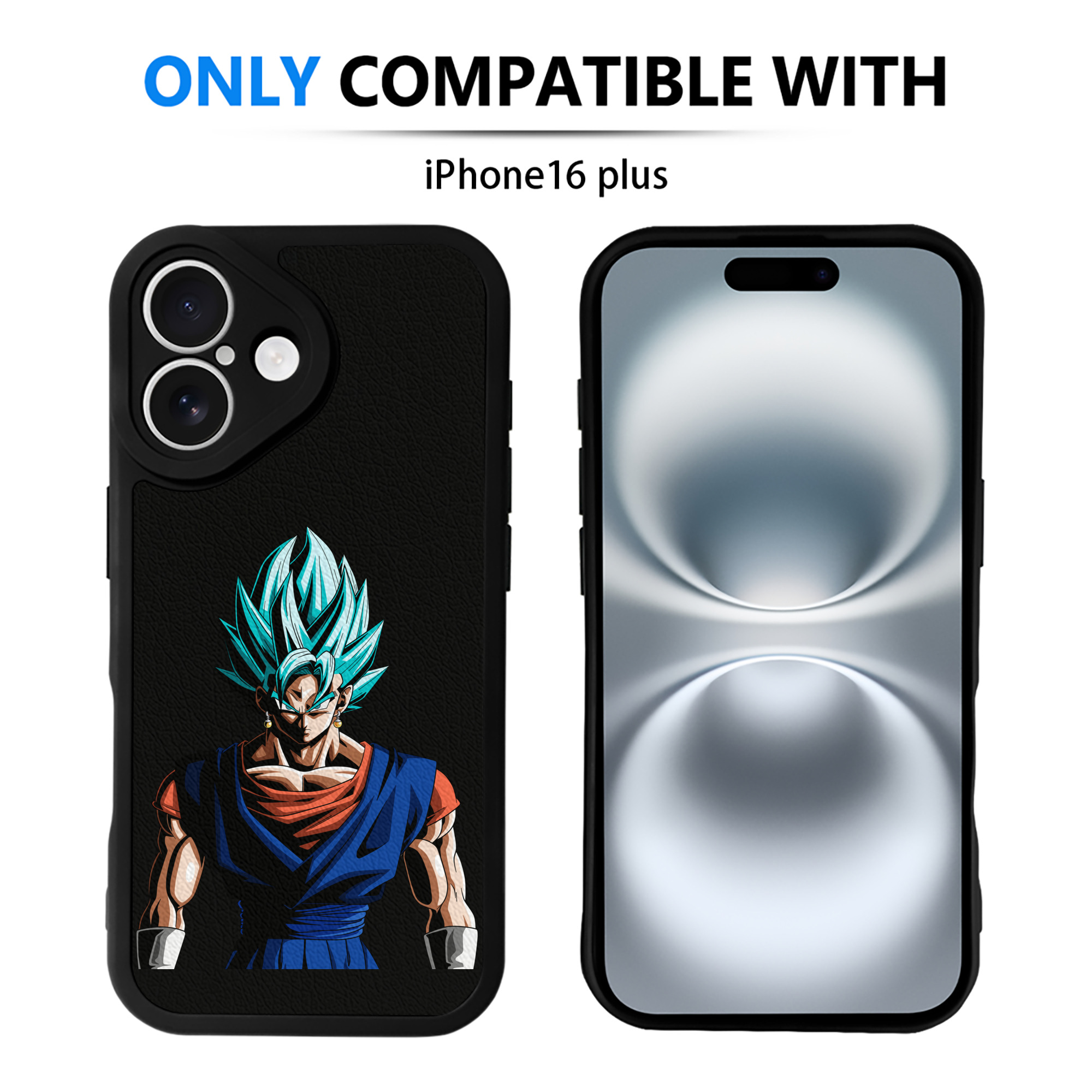 （画像用） ドラゴンボール ベジット DRAGON BALL Vegetto 【iPhone 16シリーズ対応】シリコンスマホケース（レザー調） 材質：シリコン